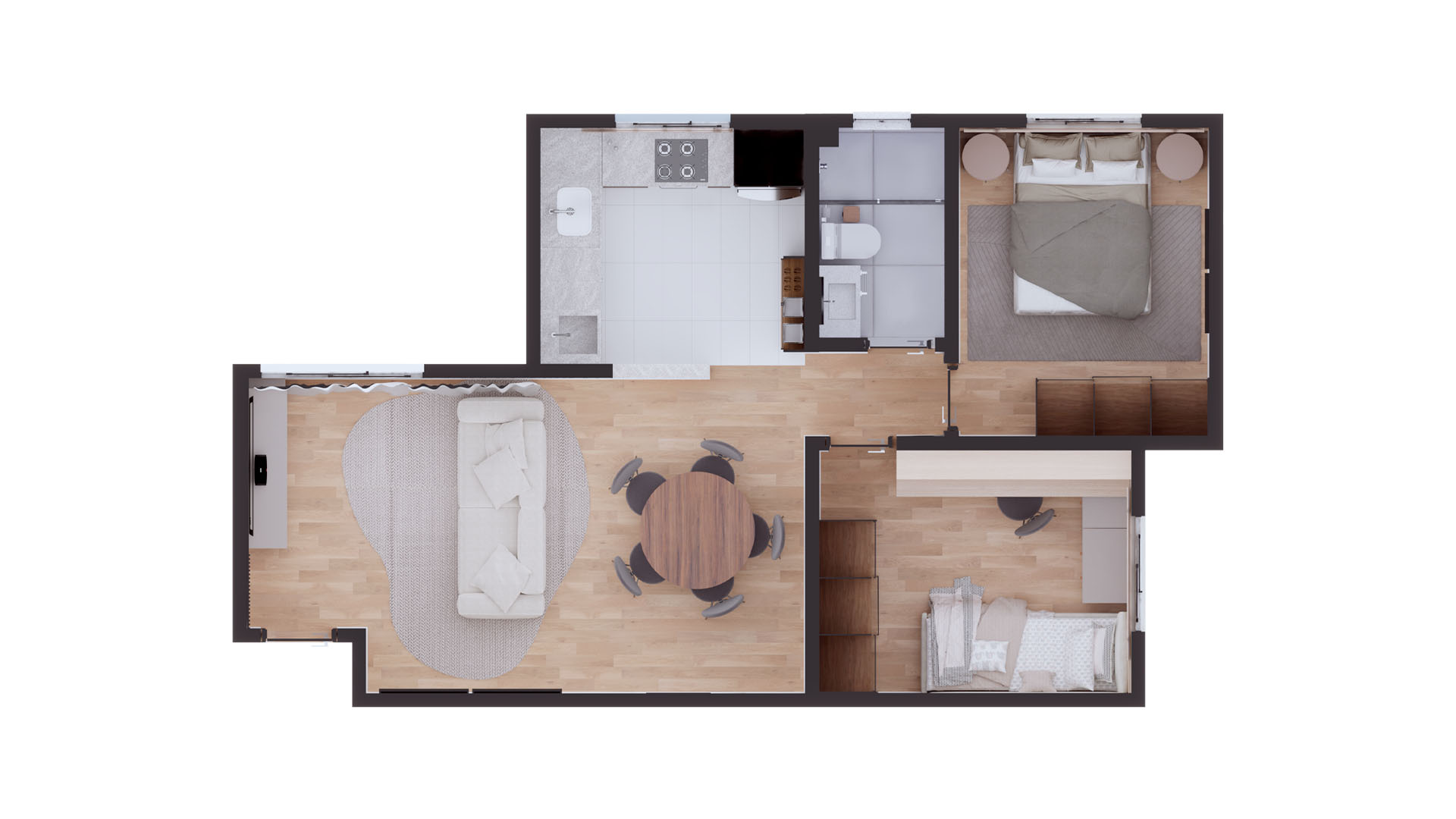 Apartamento 52m²
